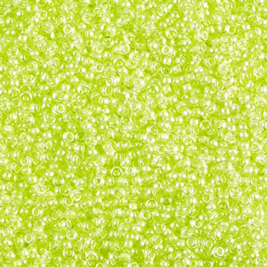 Luminous Limeade Miyuki 15/0 seed beads, colour 1119, 100g Wholesale Pack