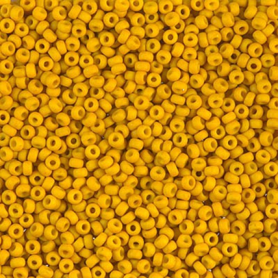 15-1233, Miyuki 8.2g Matte Mustard Yellow
