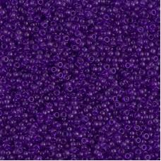 Dyed Transparent Red Violet Miyuki 15/0 seed beads, colour 1314, 8.2g approx.