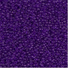 Dyed Transparent Red Violet Miyuki 15/0 seed beads, colour 1314, 8.2g approx.