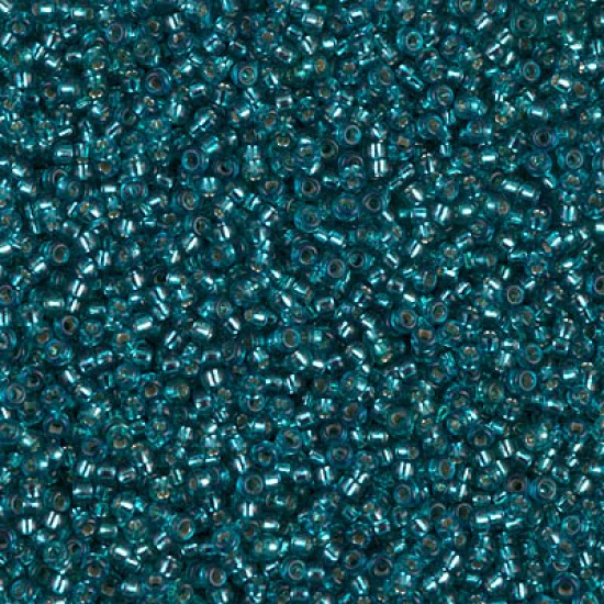 15-1424, Miyuki 8.2g Silver Lined Teal