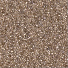 Sparkling Beige Lined Crystal Miyuki 15/0 seed beads, colour 1521, 8.2g approx.