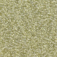 Sparkling Celery Lined Crystal Miyuki 15/0 seed beads, colour 1527, 8.2g approx.