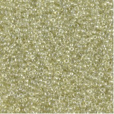 Sparkling Celery Lined Crystal Miyuki 15/0 seed beads, colour 1527, 8.2g approx.