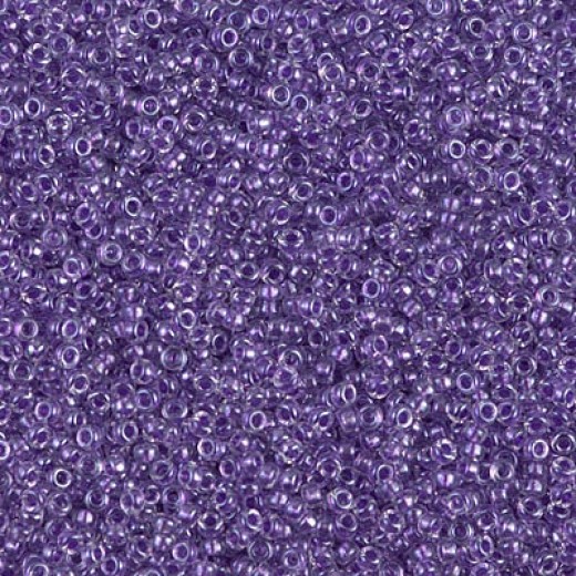 Sparkling Purple Lined Crystal Miyuki 15/0 seed beads, colour 1531, 100g Wholesale Pack