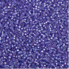Dyed Semi-Frosted Silver Lined Purple Miyuki 15/0 seed beads, colour 1654, 8.2g ...