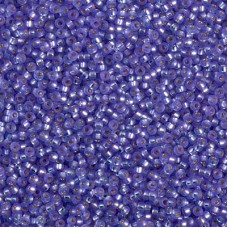 Dyed Semi-Frosted Silver Lined Purple Miyuki 15/0 seed beads, colour 1654, 8.2g ...