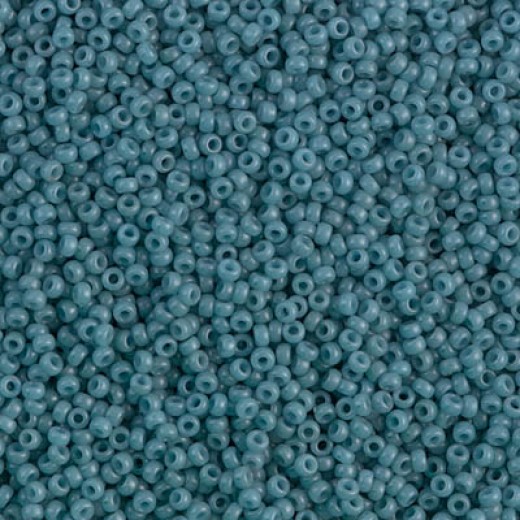 Dyed Semi-Frosted Opaque Shale Miyuki 15/0 seed beads, colour 1685, 8.2g approx.