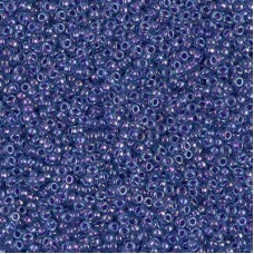 Sparkling Purple Lined Aqua Luster Miyuki 15/0 seed beads, colour 1827, 8.2g app...