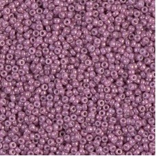 Opaque Dark Orchid Luster Miyuki 15/0 seed beads, colour 1867, 8.2g approx.