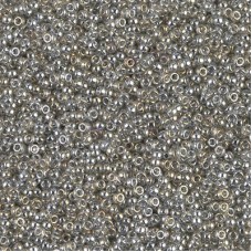 Transparent Silver Grey Gold Luster Miyuki 15/0 seed beads, colour 1881, 8.2g ap...