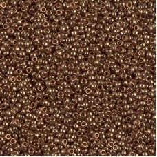 Dark Topaz Gold Luster Miyuki 15/0 seed beads, colour 1882, 8.2g approx.