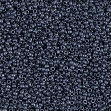 Gunmetal Matte Miyuki 15/0 seed beads, colour 2001, 8.2g approx.
