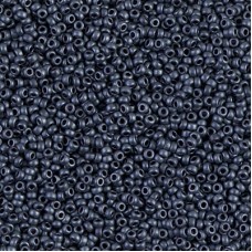 Gunmetal Matte Miyuki 15/0 seed beads, colour 2001, 8.2g approx.