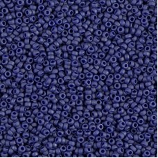 Opaque Cobalt Luster Matte Miyuki 15/0 seed beads, colour 2075, 8.2g approx.