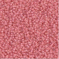 Coral Lined Crystal Luster Miyuki 15/0 seed beads, colour 2200, 8.2g approx.