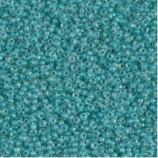 Turquoise Green Lined Crystal AB Miyuki 15/0 seed beads, colour 2208, 100g Whole...