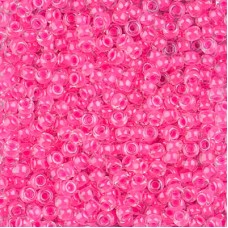 Luminous Wild Strawberry Miyuki 15/0 seed beads, colour 4301, 8.2g approx.