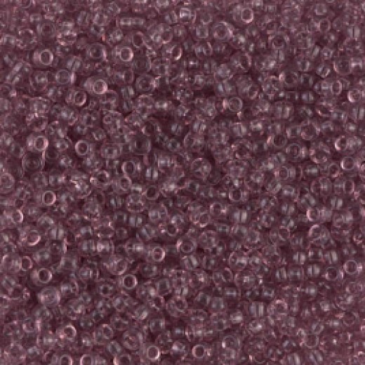 Transparent Smoky Amethyst, Colour 0142, Miyuki 15/0 Seed Beads, 100g wholesale pack