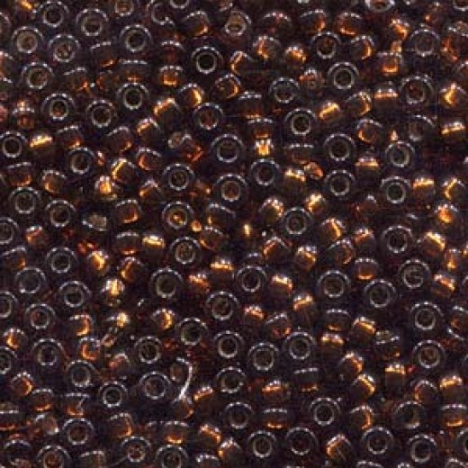 Silver Lined Smoky Topaz, Colour 1429, Miyuki 15/0 Seed Beads, 8.2g approx.