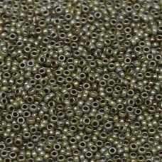 White Opaque Blue Luster, Miyuki 11/0 Union Seed Beads, Colour 402/65431, Approx...