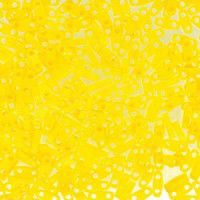 Yellow Opaque Quarter Tila Bead, colour 404, 5.2g approx.