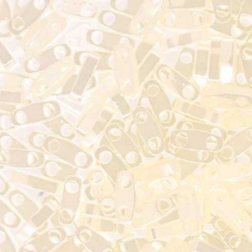 Opal Ceylon Quarter Tila Bead, colour 512, 5.2g approx.