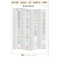 Size 15/0 Miyuki Delica Sample Chart , ref. 894