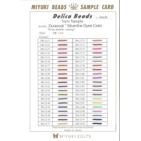 Duracoat Silverline Dyed Colour Miyuki Delica Sample Chart , ref. 935/2R
