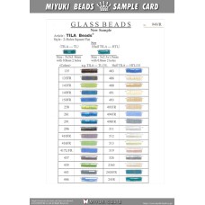 Miyuki TILA / Half TILA Later colours Sample Card, ref' 949/R
