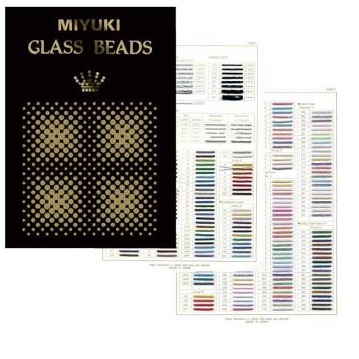 Miyuki Beads 'Black' sample chart - the Miyuki Beads reference!