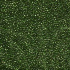 Transparent Olive Green Miyuki 15/0 Seed Beads, 8.2g, Colour 0158