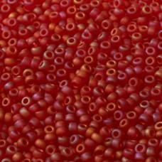 Light Red Matte AB Miyuki 15/0 Seed Beads, 8.2g approx. , Colour 140FR