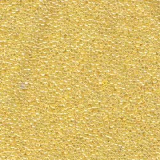 Lined Daffodil Ceylon Miyuki 15/0 Seed Beads, 8.2g approx, Colour 0516