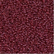 Transparent Red Luster Metallic Miyuki 15/0 Seed Beads, 8.2g approx, Colour 1883