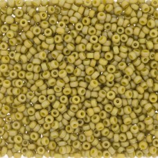 Pistachio Frost Opaque Glazed Rainbow 6/0 seed beads, colour 4693, 20g approx.