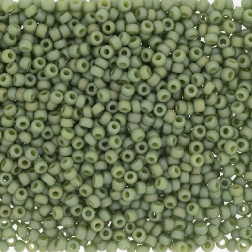 Kiwi Frost Opaque Glazed Rainbow, size 15/0, colour 4698,wholesale pack of 100g approx.