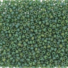 Green Frost Opaque Glazed Rainbow 6/0 seed beads, colour 4699, 250g wholesale pa...