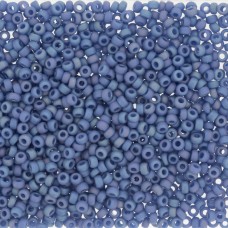 Daroft Blue Opaque Glazed Rainbow, Size 8/0 seed beads,, colour 4704, 22g approx...