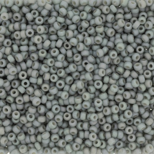 Cadet Gray Opaque Glazed Rainbow, Size 8/0 seed beads,, colour 4705, Wholesale 250g pack.