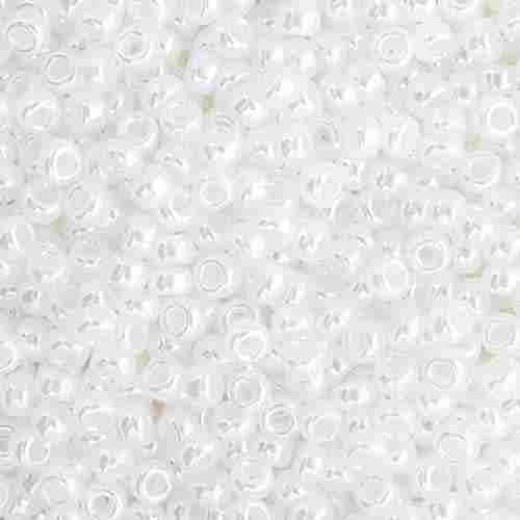 White Pearl Ceylon Miyuki 15/0 Seed Beads, 100g, Colour 0528