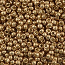 Duracoat Galvanized Champagne Miyuki 15/0 Seed Beads, 8.2g approx, Colour 4204