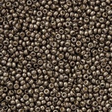 Duracoat Galvanized Pewter Miyuki 15/0 Seed Beads, 8.2g, Colour 4222