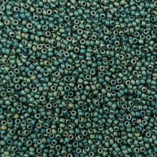 Matte Metallic Olive Green Gold Luster Miyuki 15/0 Seed Beads, Colour 2067, 8.2g...