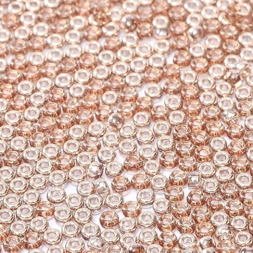 Miyuki Seed Beads 15/0 Unions - Crystal Czech with capri coating - Capri Gold - 8.2Grms, colour 55007
