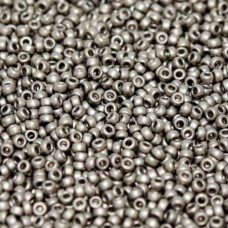 Matte Steel 15/0 Seed Beads, 8.2g, Colour 0190f