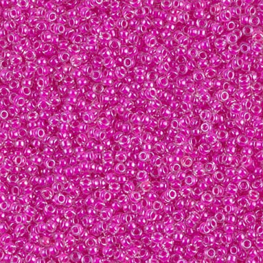 Fuschia Lined Crystal  Miyuki Size 15/0 Colour 0209, 8.2gm