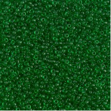 Transparent Green Miyuki Size 15/0 Colour 0146, 8.2gm