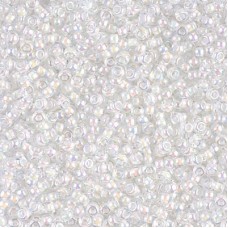 White Lined Crystal AB Miyuki Size 15/0 Colour 0284, 8.2gm