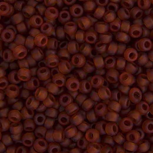 Dark Topaz Transparent Matte Miyuki 6/0 Seed Beads, 250g, Colour 0134F